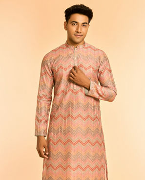 Diwas Men Elegance Fawn Kurta