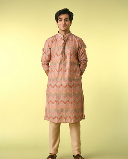 Diwas Men Fawn Serenity Kurta Pajama