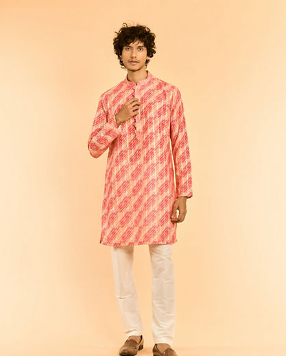 Diwas Men Peach Elegance Kurta