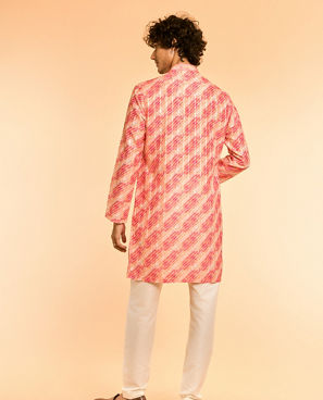 Diwas Men Peach Elegance Kurta