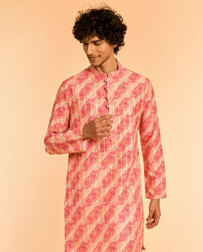 Diwas Men Peach Elegance Kurta