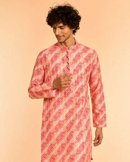 Diwas Men Peach Elegance Kurta