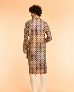 Diwas Men Beige Elegance Kurta
