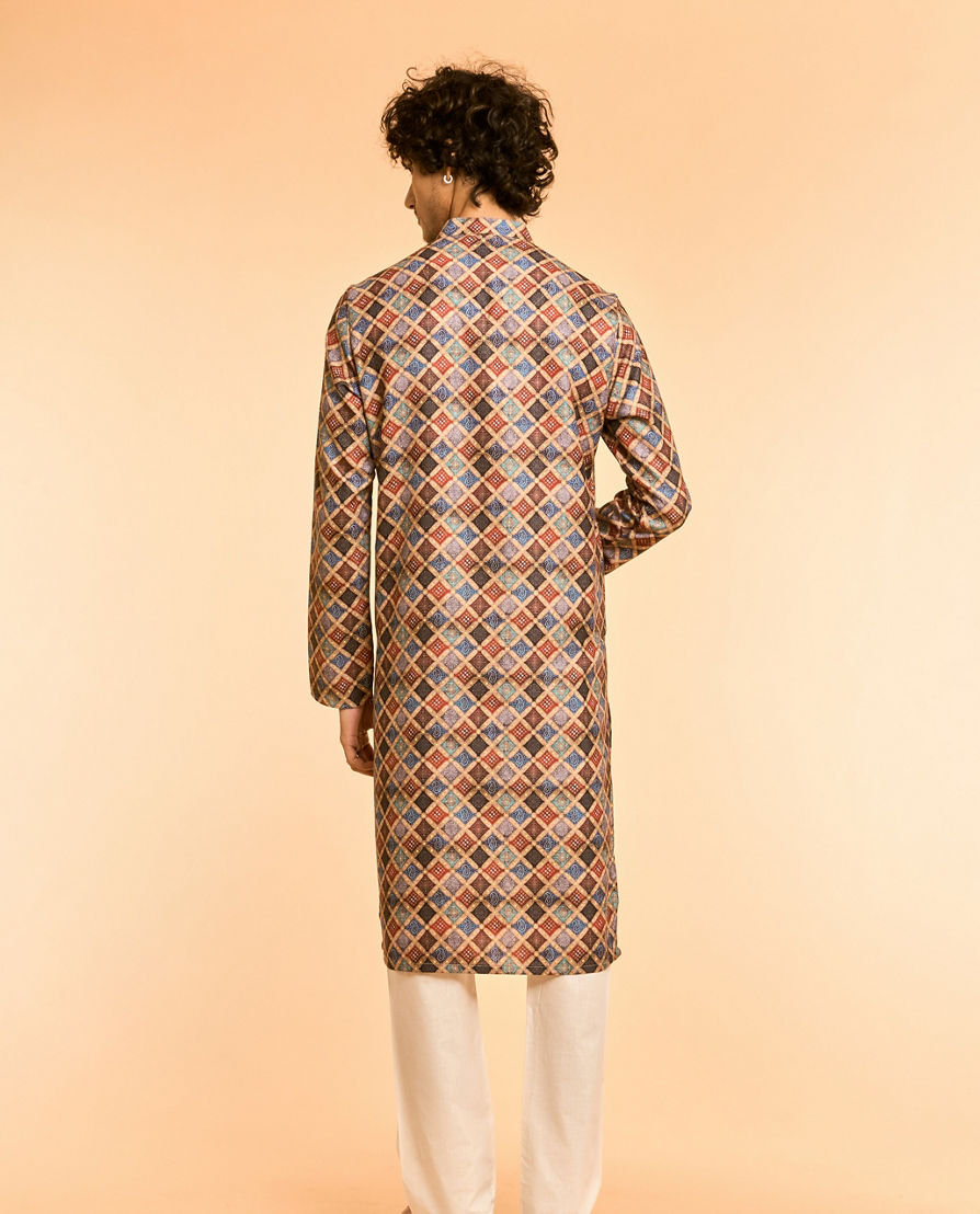Diwas Men Beige Elegance Kurta