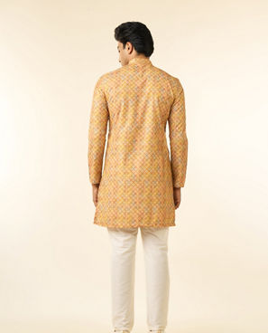 Diwas Men Mustard Elegance Kurta