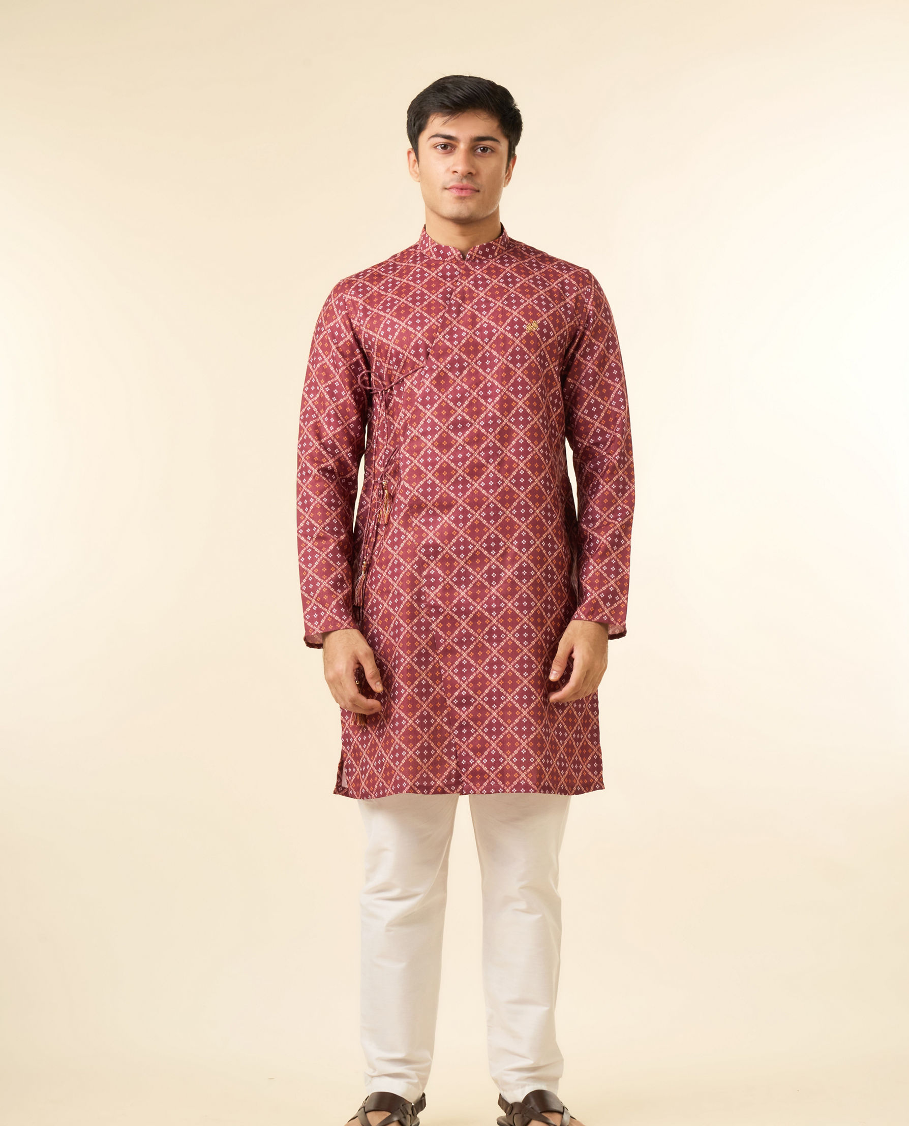 Diwas Men Rust Festive Radiance Kurta