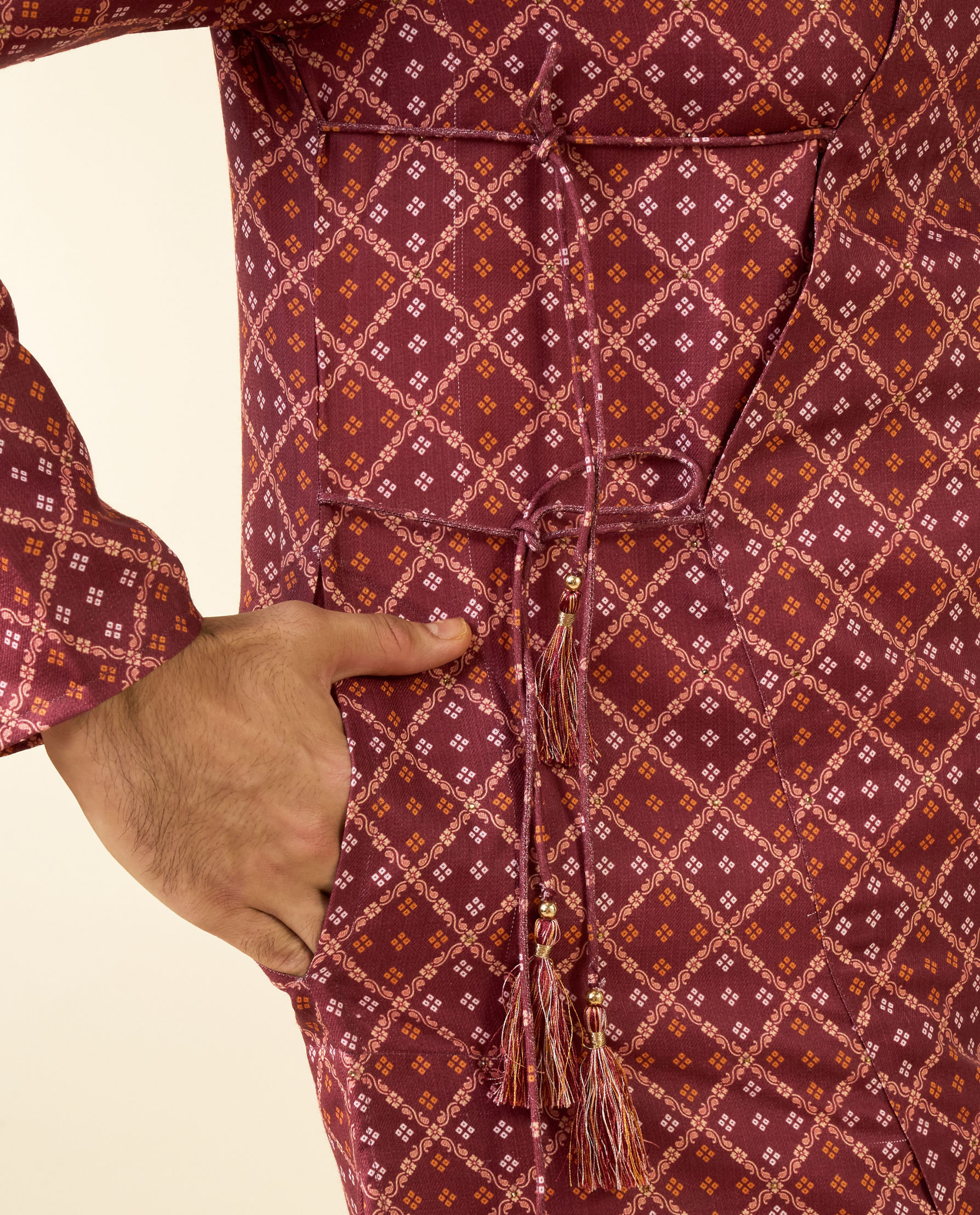 Diwas Men Rust Festive Radiance Kurta