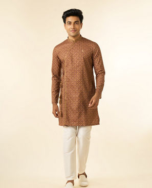 Diwas Men Mustard Delight Kurta