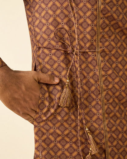 Diwas Men Mustard Delight Kurta