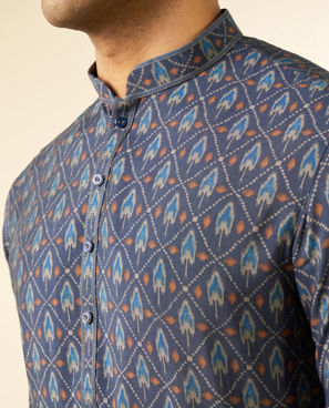 Diwas Men Opulent Blue Kurta
