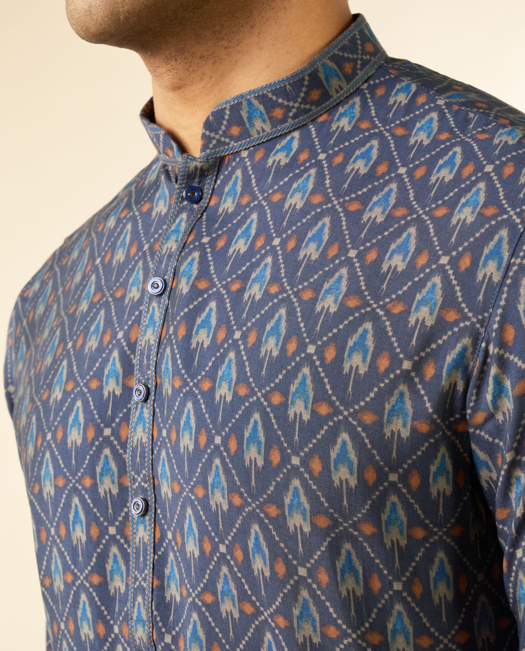 Diwas Men Opulent Blue Kurta