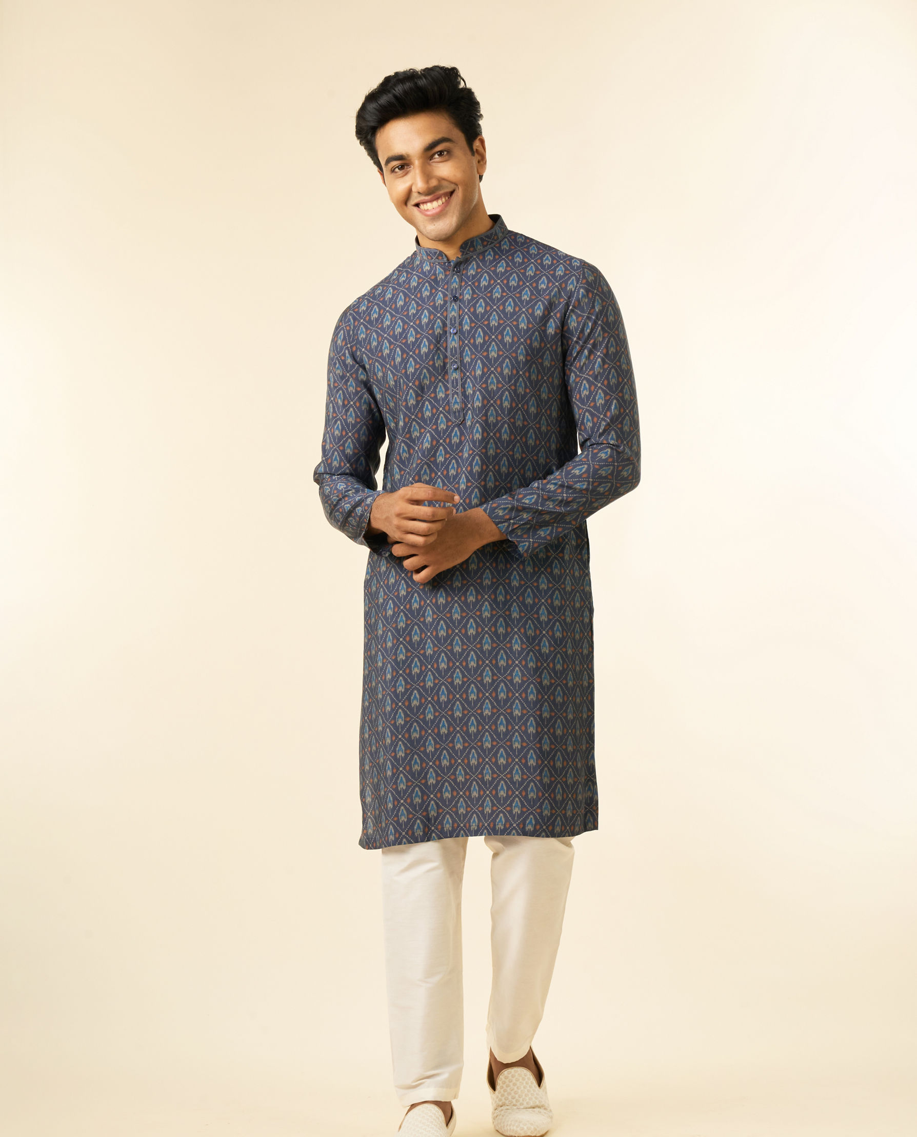 Diwas Men Opulent Blue Kurta