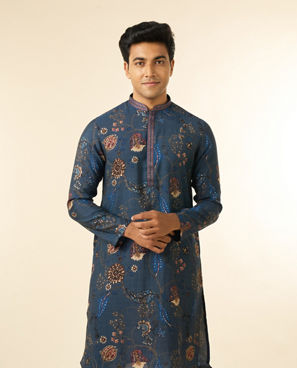 Diwas Men Azure Hues Royal Kurta