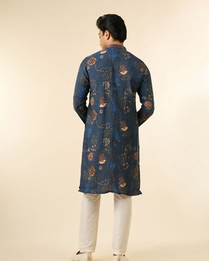 Diwas Men Azure Hues Royal Kurta
