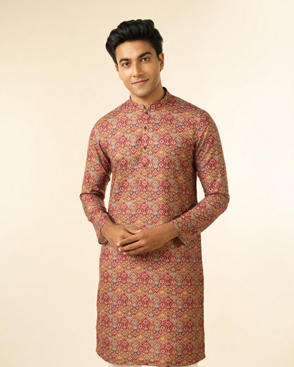 Diwas Men Tan Destiny Kurta