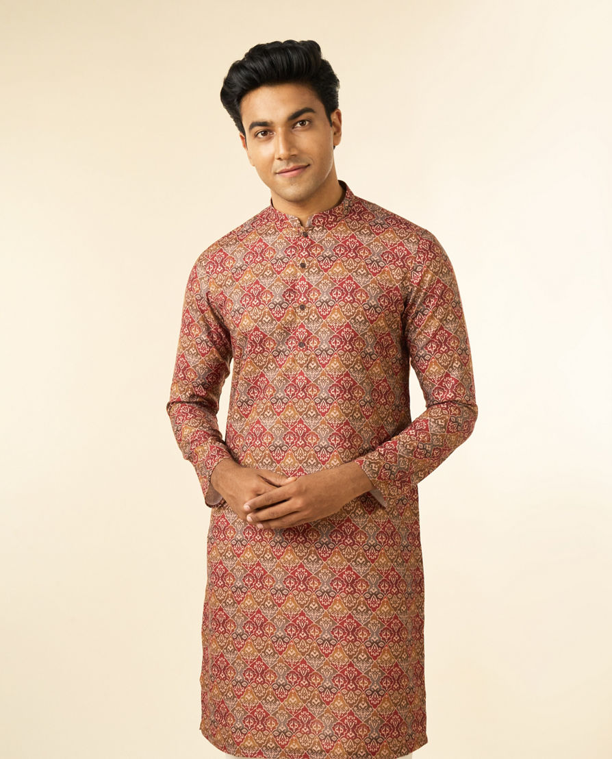 Diwas Men Tan Destiny Kurta