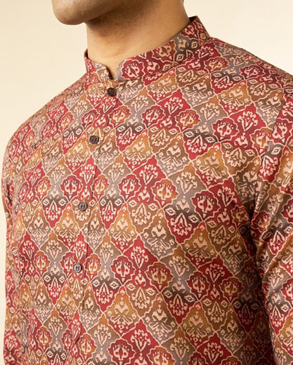 Diwas Men Tan Destiny Kurta