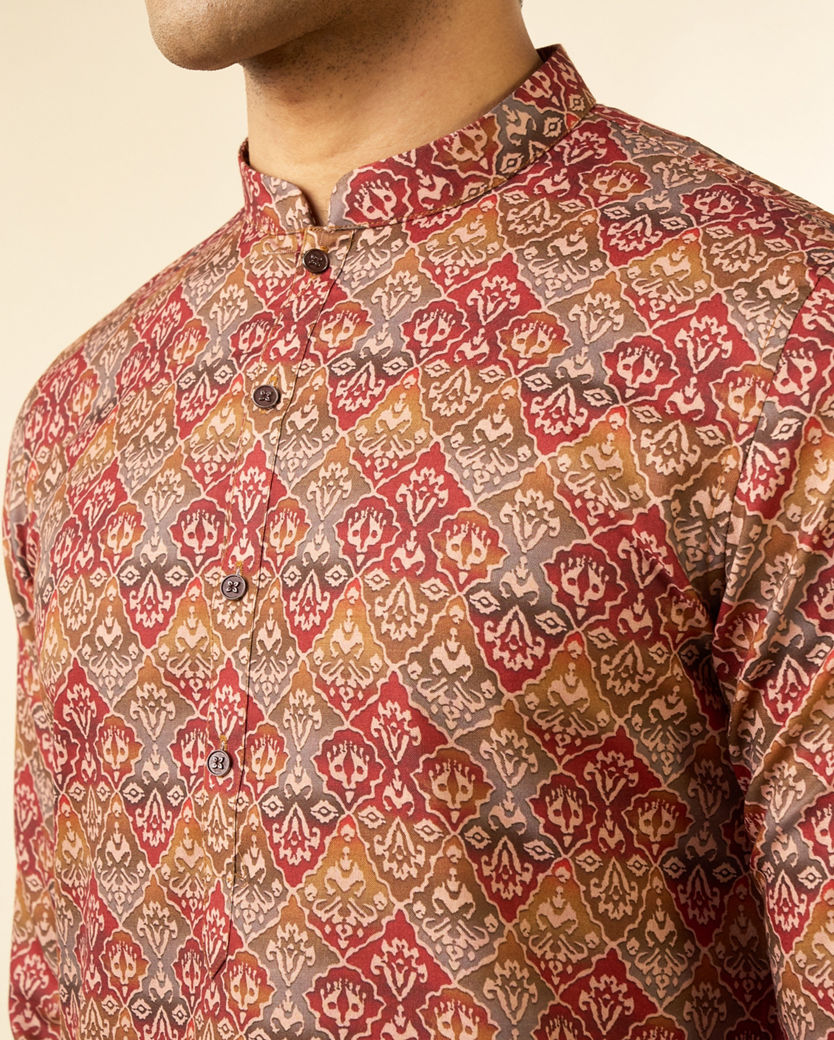 Diwas Men Tan Destiny Kurta