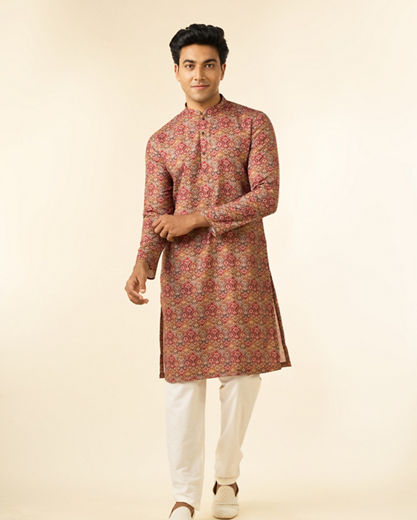 Diwas Men Tan Destiny Kurta