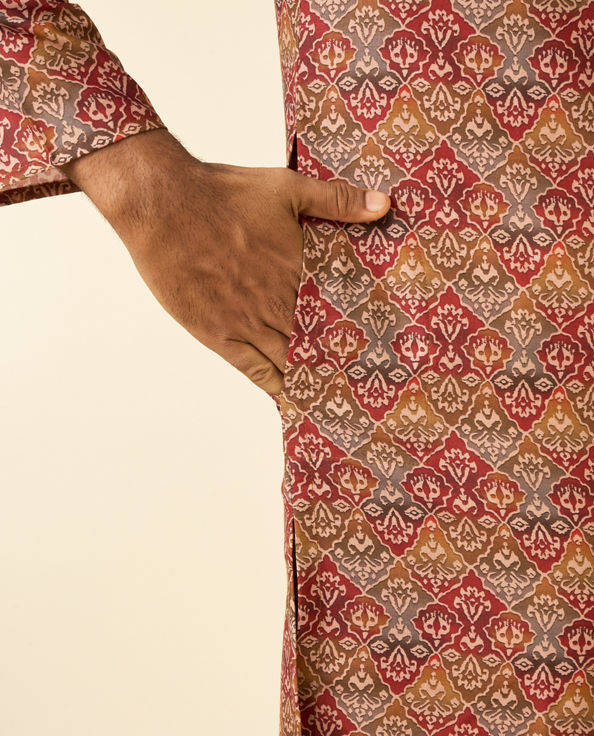 Diwas Men Tan Destiny Kurta