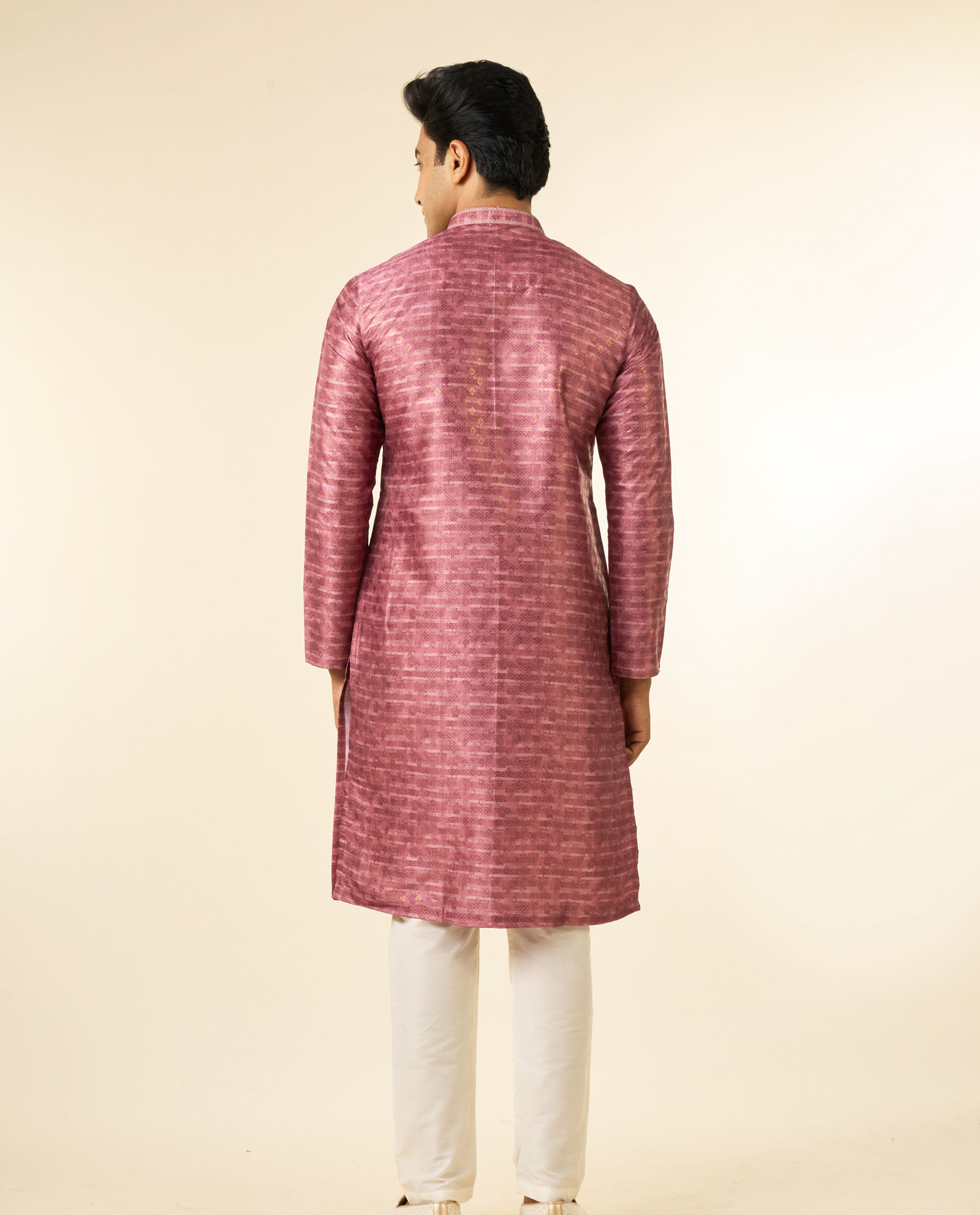 Diwas Men Dusty Pink Kurta