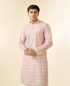 Diwas Men Elegant Pink Kurta for Men