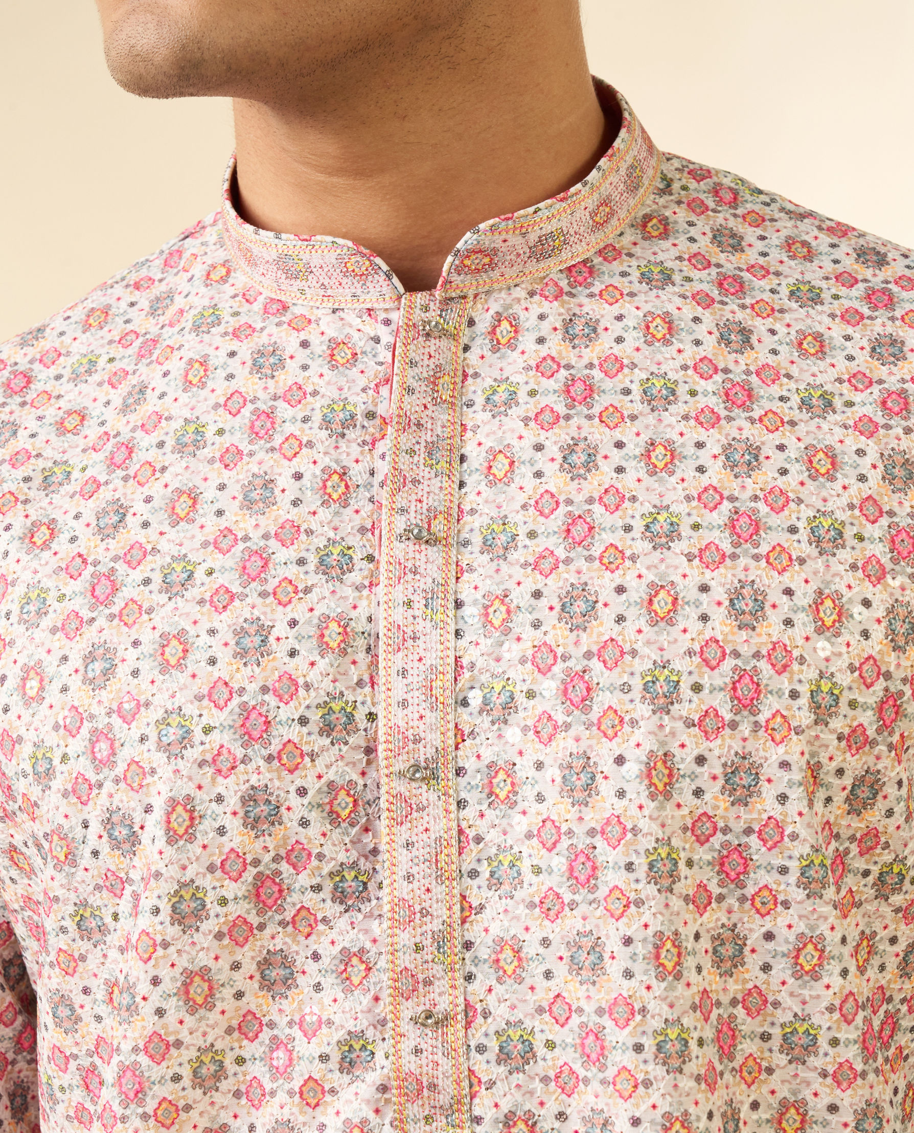 Diwas Men Elegant Pink Kurta for Men
