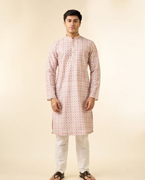 Diwas Men Elegant Pink Kurta for Men