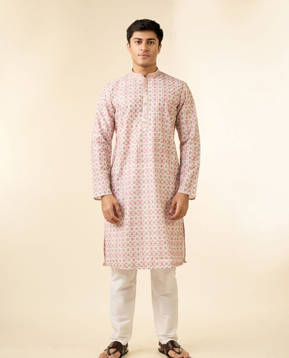 Diwas Men Elegant Pink Kurta for Men