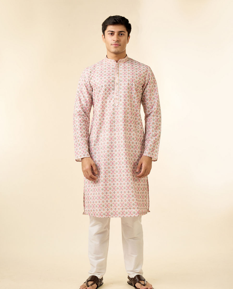 Diwas Men Elegant Pink Kurta for Men