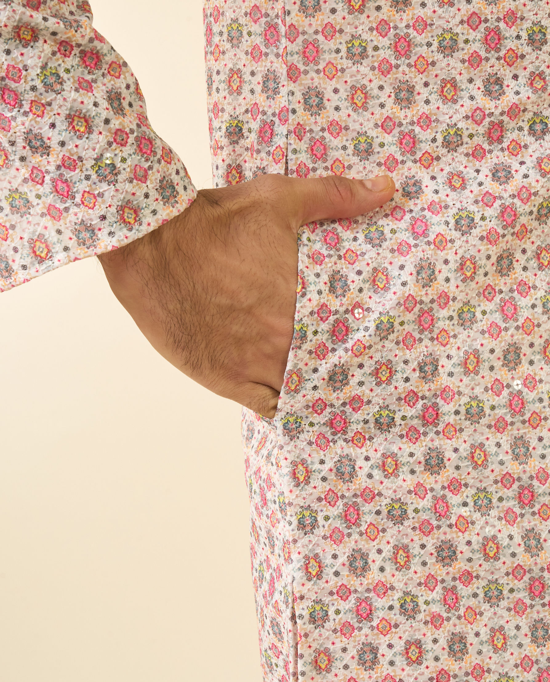 Diwas Men Elegant Pink Kurta for Men