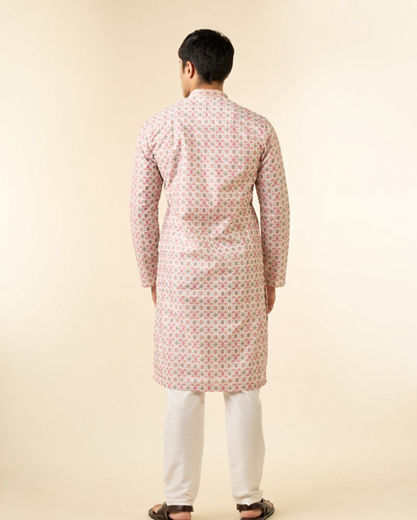 Diwas Men Elegant Pink Kurta for Men