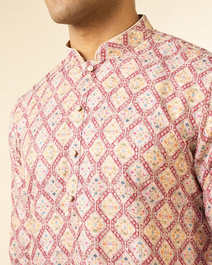 Diwas Men Beige Chic Elegance Kurta