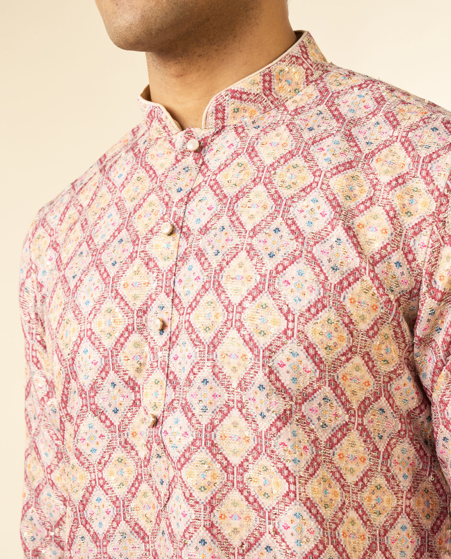 Diwas Men Beige Chic Elegance Kurta