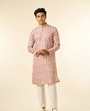 Diwas Men Beige Chic Elegance Kurta