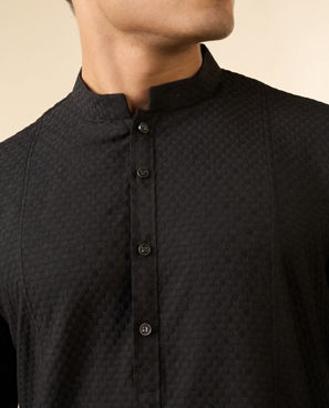Diwas Men Black Opulence Kurta
