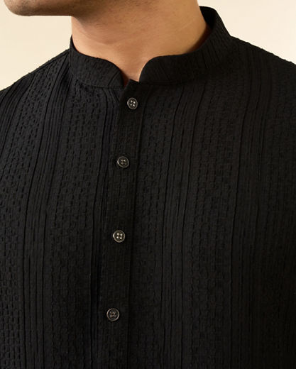 Diwas Men Black Opulence Kurta