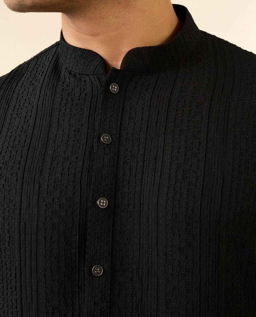 Diwas Men Black Opulence Kurta
