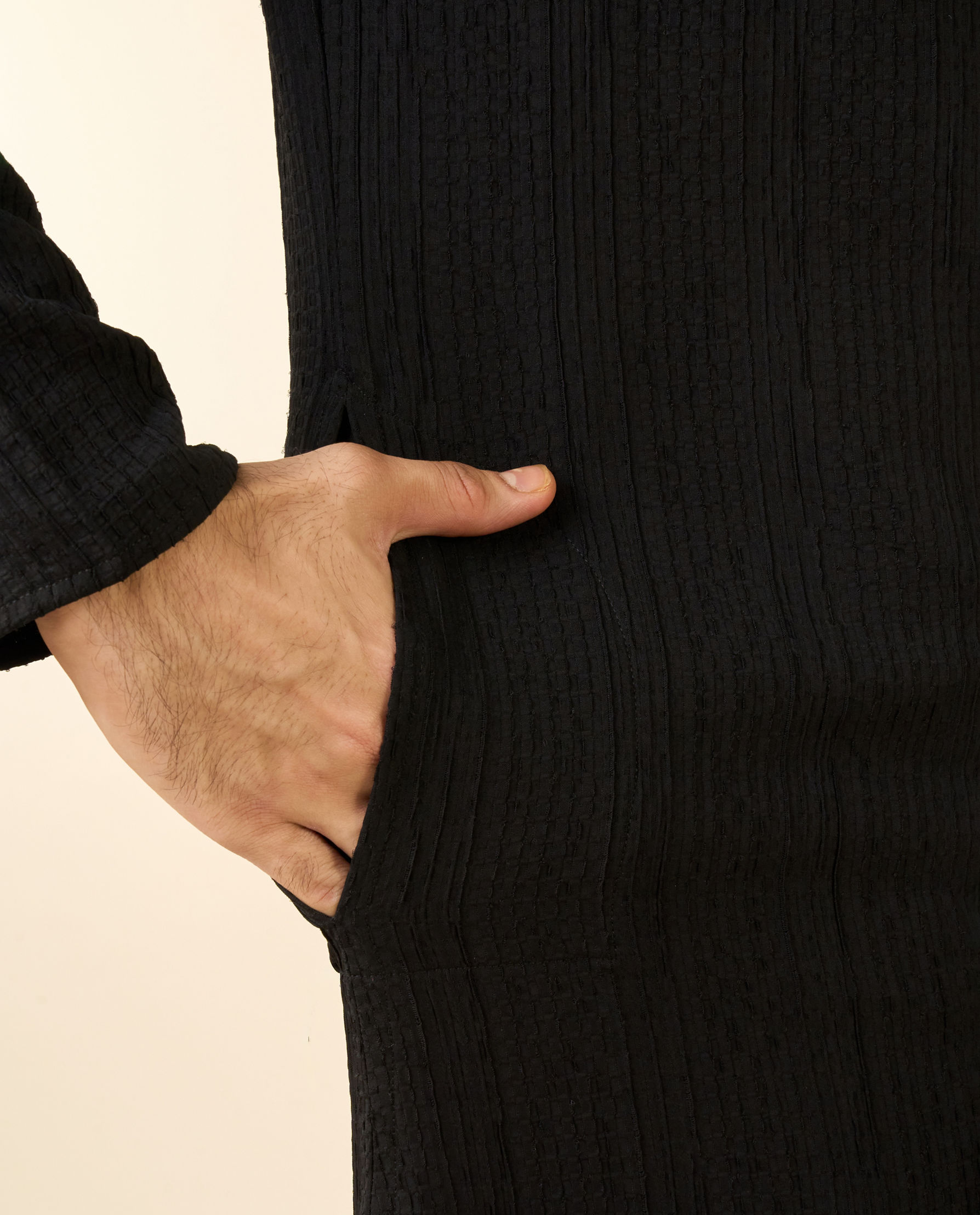 Diwas Men Black Opulence Kurta