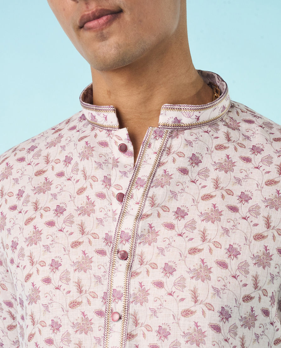 Diwas Men Classic Cream Kurta Kurta