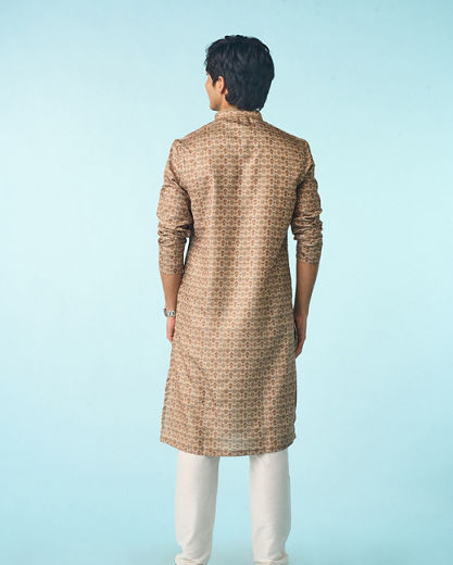 Diwas Men Mehndi Green Kurta