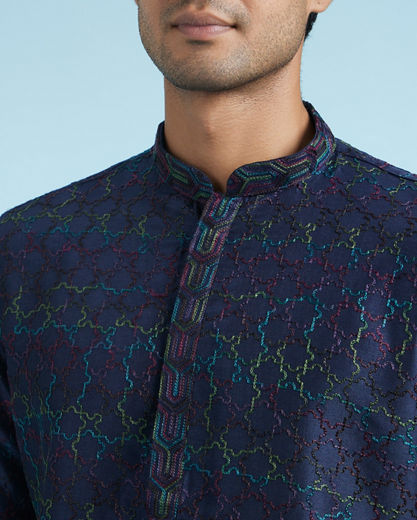 Diwas Men Blue Majesty Kurta