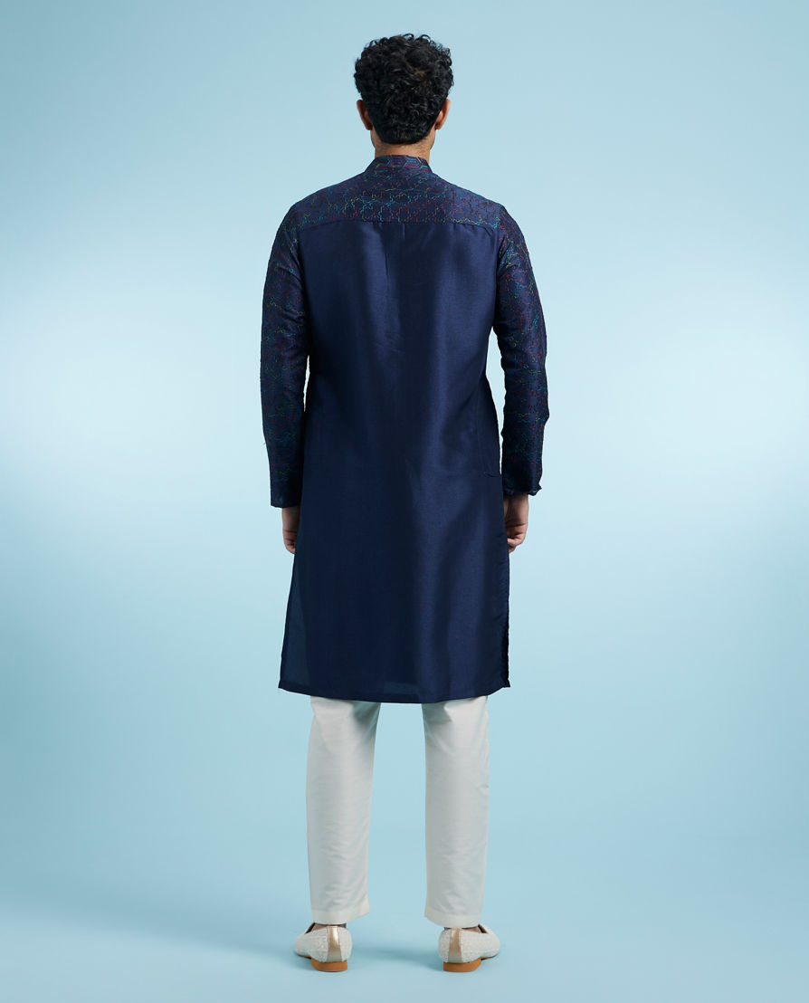 Diwas Men Blue Majesty Kurta