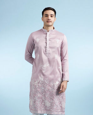 Diwas Men Lilac Splendor Kurta