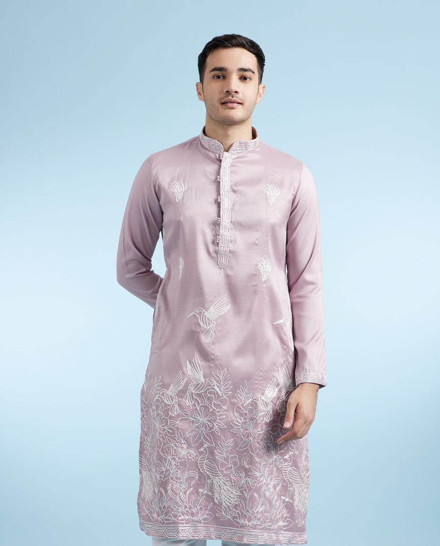 Diwas Men Lilac Splendor Kurta