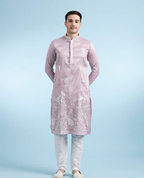 Diwas Men Lilac Splendor Kurta