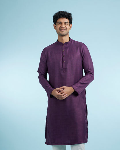 Diwas Men Purple Majesty Kurta
