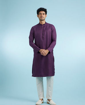 Diwas Men Purple Majesty Kurta