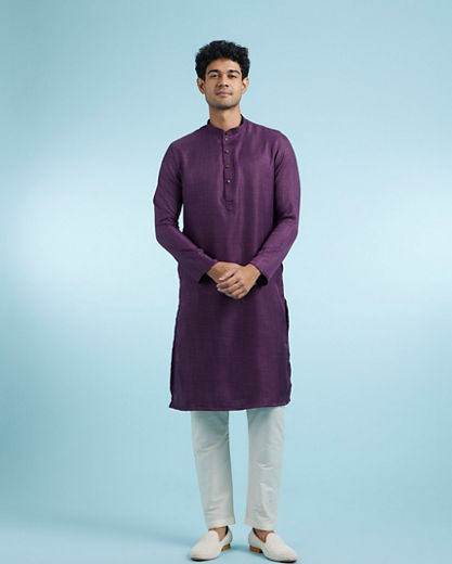 Diwas Men Purple Majesty Kurta