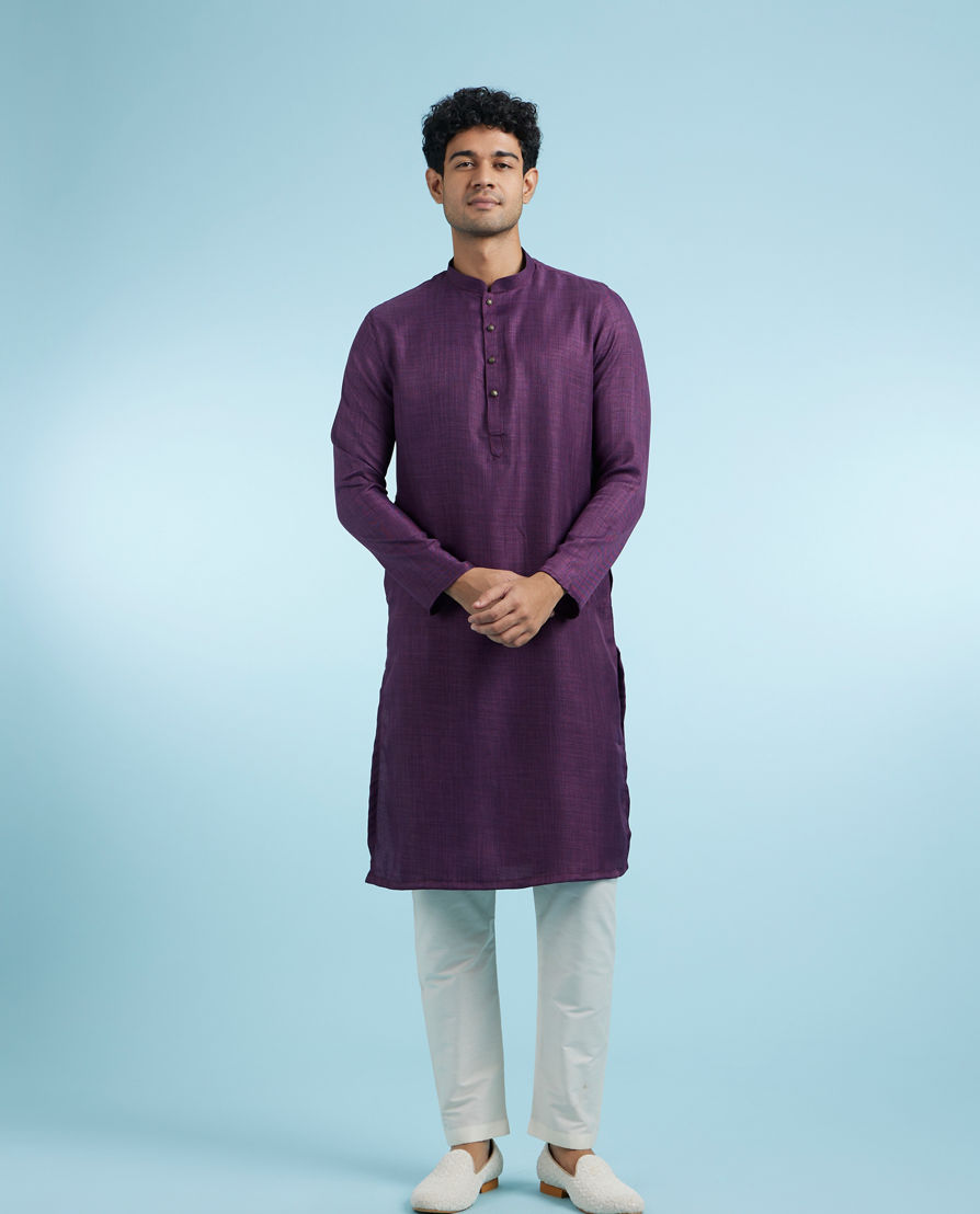 Diwas Men Purple Majesty Kurta